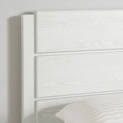 Twin Bed and Headboard Set - Arlen White Pine