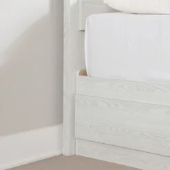 Twin Bed and Headboard Set - Arlen White Pine