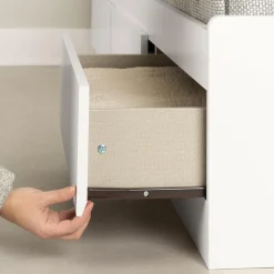 Twin Bed with 3 Drawers - Fusion Pure White