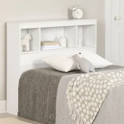 Twin Bookcase Headboard - Summertime Pure White