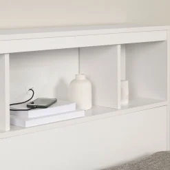 Twin Bookcase Headboard - Summertime Pure White