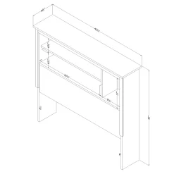 Twin Headboard - Tassio Nordik Oak