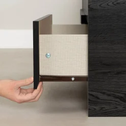 Twin Mates Bed with 3 Drawers - Hourra Gray Oak