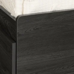 Twin Mates Bed with 3 Drawers - Hourra Gray Oak