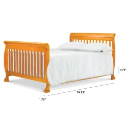 Twin/Full Size Bed Conversion Kit - Honey Oak Finish