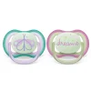 Ultra Air Pacifier Nighttime 0-6m Lilac Dragonfly/Dreams 2-pack