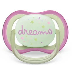 Ultra Air Pacifier Nighttime 0-6m Lilac Dragonfly/Dreams 2-pack