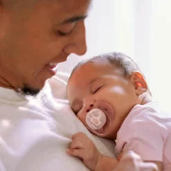 Ultra Soft Pacifier 0-6m Lychee Elephant / Lilac Palms 2-pack