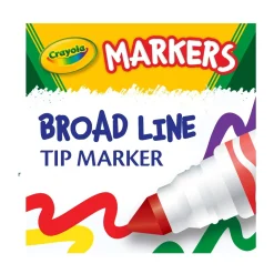 Ultra-Clean Washable Broad Line Markers, Tropical Colours, 10 Count
