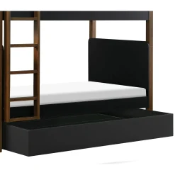 Universal Twin Storage Trundle Bed - Black