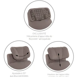 Upholstered Rocking Armchair Swivel, Glider, Recliner Hailey - Arlo Beige