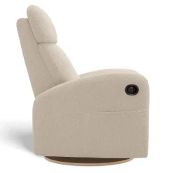 Upholstered Rocking Armchair Swivel, Glider, Recliner Hailey - Beyond Sheep Cream