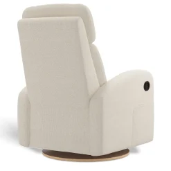 Upholstered Rocking Armchair Swivel, Glider, Recliner Hailey - Henequen Stain-resistant fabric
