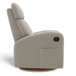 Upholstered Rocking Armchair Swivel, Glider, Recliner Hailey - Breather Driftwood