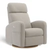 Upholstered Rocking Armchair Swivel, Glider, Recliner Hailey - Breather Driftwood Motorized Electric