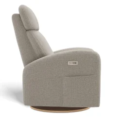Upholstered Rocking Armchair Swivel, Glider, Recliner Hailey - Breather Driftwood Motorized Electric