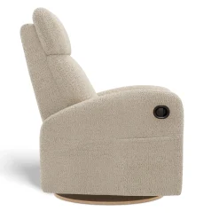 Upholstered Rocking Armchair Swivel, Glider, Recliner Hailey - Puppy Sand