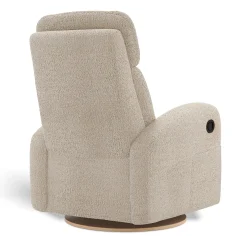 Upholstered Rocking Armchair Swivel, Glider, Recliner Hailey - Puppy Sand