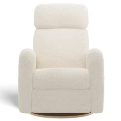 Upholstered Rocking Armchair Swivel, Glider, Recliner Hailey - Puppy Pearl