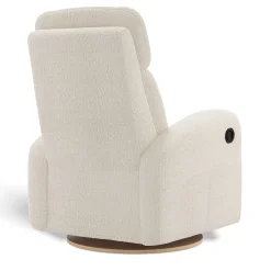 Upholstered Rocking Armchair Swivel, Glider, Recliner Hailey - Puppy Pearl