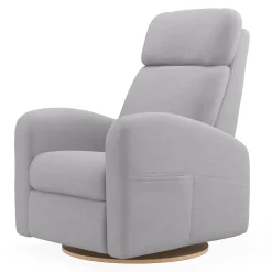 Upholstered Rocking Armchair Swivel, Glider, Recliner Hailey - Como Dove Grey Motorized Electric