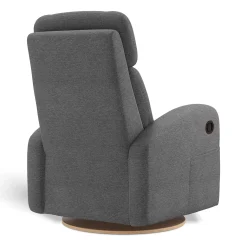 Upholstered Rocking Armchair Swivel, Glider, Recliner Hailey - Nexus Charcoal