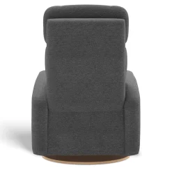 Upholstered Rocking Armchair Swivel, Glider, Recliner Hailey - Nexus Charcoal
