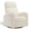 Upholstered Rocking Armchair Swivel, Glider, Recliner Hailey - Puppy Pearl Motorized Electric