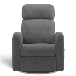 Upholstered Rocking Armchair Swivel, Glider, Recliner Hailey - Nexus Charcoal Motorized Electric