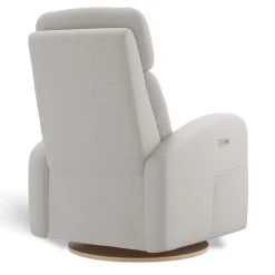 Upholstered Rocking Armchair Swivel, Glider, Recliner Hailey - Alta™ 10 Stain-resistant fabric -Motorized Electric