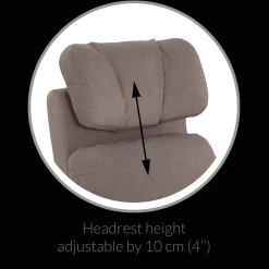 Upholstered Rocking Armchair Swivel, Glider, Recliner Hailey - Beyond Sheep Cream Motorized Electric