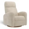 Upholstered Rocking Armchair Swivel, Glider, Recliner Hailey - Puppy Sand Motorized Electric