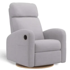 Upholstered Rocking Armchair Swivel, Glider, Recliner Hailey - Como Dove Grey