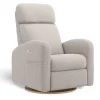 Upholstered Rocking Armchair Swivel, Glider, Recliner Hailey - Arlo Pearl Motorized Electric