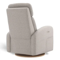 Upholstered Rocking Armchair Swivel, Glider, Recliner Hailey - Arlo Pearl Motorized Electric