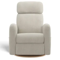 Upholstered Rocking Armchair Swivel, Glider, Recliner Hailey - Nubia Ivory
