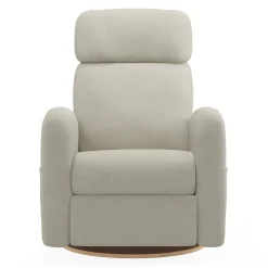 Upholstered Rocking Armchair Swivel, Glider, Recliner Hailey - Como Sand Motorized Electric