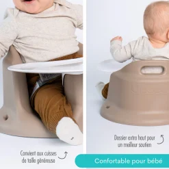 Upseat Baby Booster - Taupe
