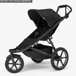 Urban Glide 3 Stroller with Magnetic Buckle - Black