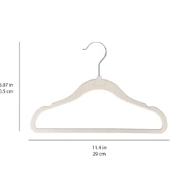 Velvet Hanger (15) - Cream