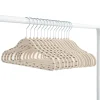 Velvet Hanger Dot Beige (15)