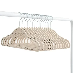 Velvet Hanger Dot Beige (15)