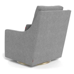 Vera Rocking and Swivel Chair - Pepper Grey / Gold