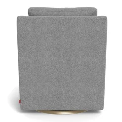 Vera Rocking and Swivel Chair - Pepper Grey / Gold