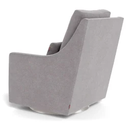 Vera Rocking and Swivel Chair - Pebble Grey / Steel