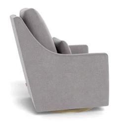 Vera Rocking and Swivel Chair - Pepper Grey / Gold
