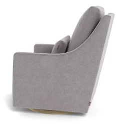 Vera Rocking and Swivel Chair - Pepper Grey / Gold