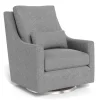 Vera Rocking and Swivel Chair - Pepper Grey / Steel