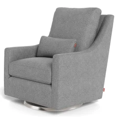 Vera Rocking and Swivel Chair - Pepper Grey / Steel