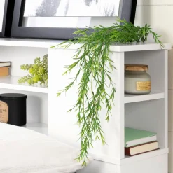 Vito Double Bookcase Headboard - Pure White